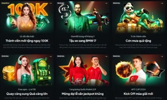 Khuyến mãi cực hot tại Gem88