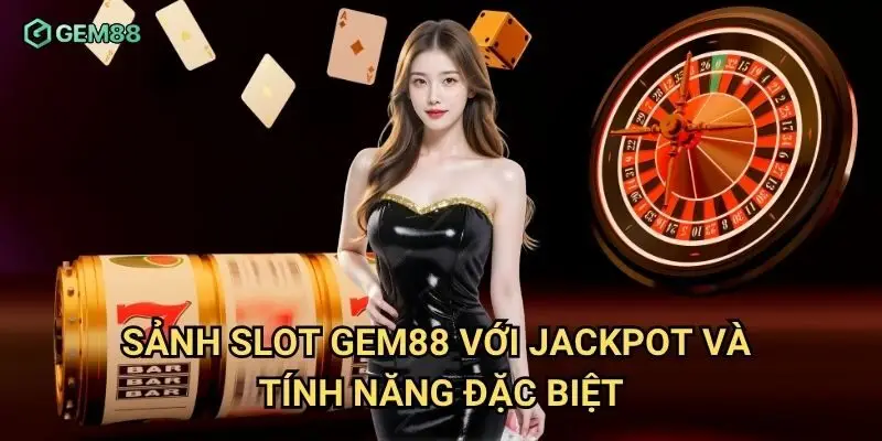 Sảnh slot Gem88 với jackpot và tính năng đặc biệt